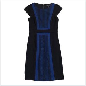 BCBG Black and Navy Work Wear Dress